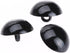 dophee 100Pcs Black Plastic Safety Eyes, DIY Craft Eyes Type Mushroom Domed Round Buttons Sewing Shank for Bear Amigurumi Crochet Puppet Plush Stu...