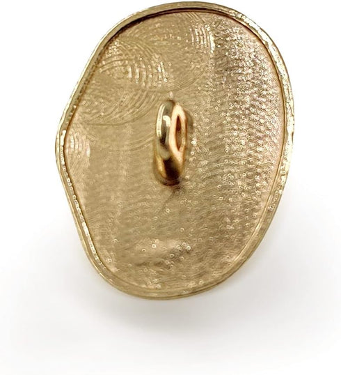 Metal Base Fried Egg Shape White Sewing Shank Buttons 20 Pcs - 23mm, 7/8"...