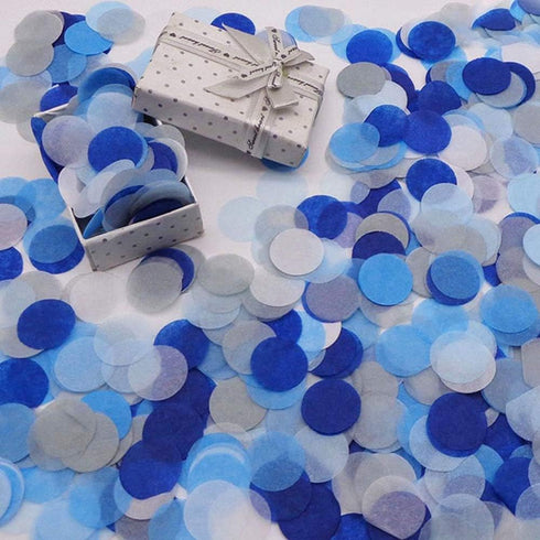 Blue Confetti 1 inch Tissue Paper Confetti Circles Filled Balloons or Table Party Decoration 5000 pcs...