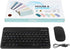 Bluetooth Keyboard and Mouse Combo Ultra-Slim Portable Rechargeable Compact Wireless Mouse Keyboard Set for Pad/iPad Pro/iPad Mini/iPad Air Mac OS...