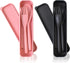Large Reusable Utensils Set with Case, 2 Sets Portable Cutlery Set for Adults, Travel Fork Spoon Knife for Camping Work Picnic (Pink, Black)...