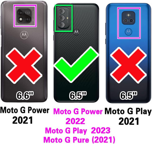 Phone Case for Motorola Moto G Power 2022/MotoG Play 2023/G Pure 2021 Wallet Cover with Screen Protector Mandala Flower Flip Zipper Card Holder St...