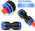 120 Pcs Straight Push Connectors, 6/8/10/12 mm Quick Connect Air Hose Fittings Air Line Fittings Plastic Push to Connect Air Hose Fittings Pneumat...