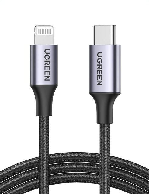 UGREEN USB C to Lightning Cable 3FT - MFi Certification Lightning Cable Compatible with iPhone 14/14 Pro/14 Pro Max, iPhone 13/12/11/X/XR/XS/8 Ser...