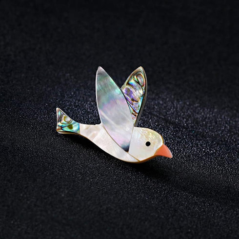 Shell Bird Brooch Pin for Women Girls Fashion Cute Abalone shells Animal Lapel Pins Cute Dress Accessories Birthday Christmas Anniversary Jewelry ...