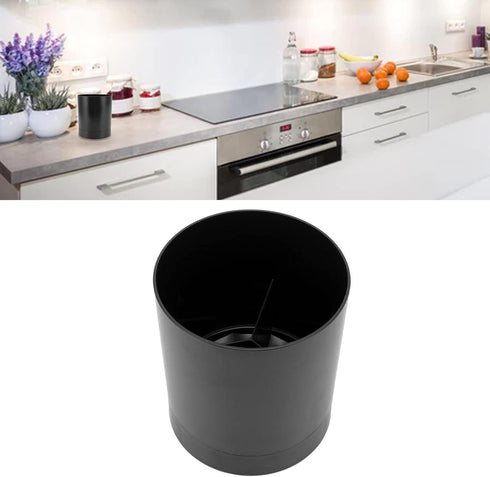 Utensil Holder,360 Degree Rotatable Compartment Design Large Kitchen Utensil Holder,Anti Slip Durable PP Chopstick Basket Tableware Storage Contai...