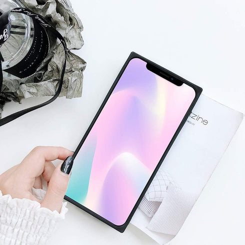 LUVI for iPhone 13 Mirror Case for Women Makeup Cute Luxury Glossy Glass Mirror Back Design Cover with Silicone Bumper Slim Thin Case for iPhone 1...