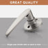 Probrico (1 Pack Door Hardware Dummy Lever Door Handles for Closets,Single Side Individual Door Lever in Satin Nickel...
