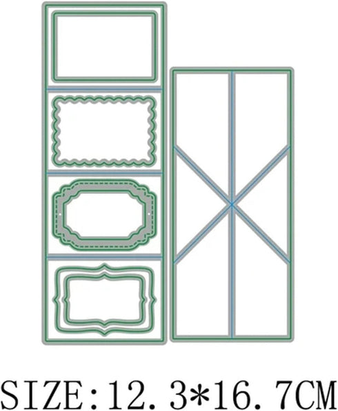 Ammsochy Cutting Dies Metal Stencils Scrapbooking Tools DIY Craft Carbon Steel Embossing Template for Paper Card Making Album Arts Crafts Supplies...