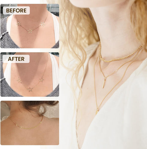 10 Pcs Chain Extenders for Necklaces, 5 Different Extender Chain Set, Necklace Extender Bracelet Extender for Jewelry Necklace, Bracelet and Ankle...