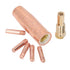 Mig Welding Accessory, Flux Core Gasless 0.8mm Brass Nozzle Tips Kit for FC90 80GL Forney Easy Weld 261308 306...