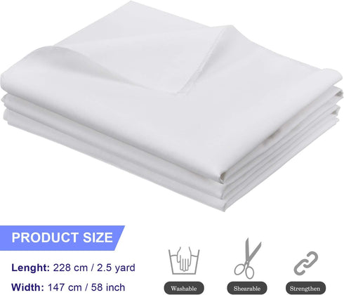 Soft and Stable Fabric Poly Cotton Broadcloth, Plain Poly Cotton Fabric, Poly Cotton Dress Craft Material for Embroidery, Embroidery Fabric Cotton...