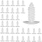 Vapor Barrier for Crawlspace 100Pcs Christmas Tree Fasteners Crawlspace Vapor Barrier Foundation Push Pins 1 Inch...
