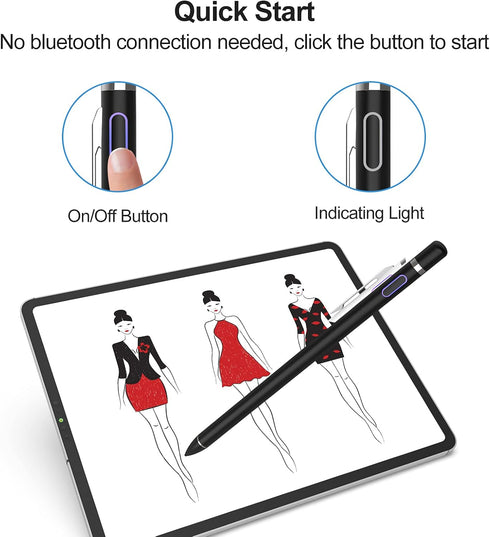 Stylus Pens for Touchscreen, High Sensitivity & Precision Capacitive Stylus Pencil for iPad iPhone Tablets Samsung Galaxy Universal Touchscreen De...