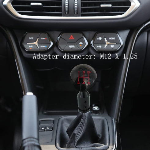 Shifter Knob Boot Retainer Transmission Gear Stick Shift Connector Fit Threaded Adapter M12X 1.25 (Black)...