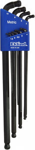 EKLIND 17609 Double-Ball-Hex-L Key allen wrench - 9pc set Metric MM sizes 1.5-10 Extra Long...