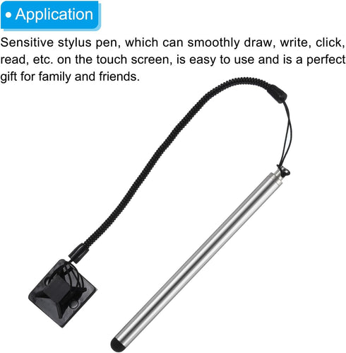 MECCANIXITY 2pcs Stylus Pens for Resistive Touch Screens Resistance Capacitive Stylus Pen for Car Navigation GPS POS, Silver...