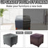 DUJUIKE Ottoman Covers Slipcover Square Ottoman Covers Protector for Footrest Foot Stool Furniture Stretch Comfortable Velvet with Elastic Bottom(...