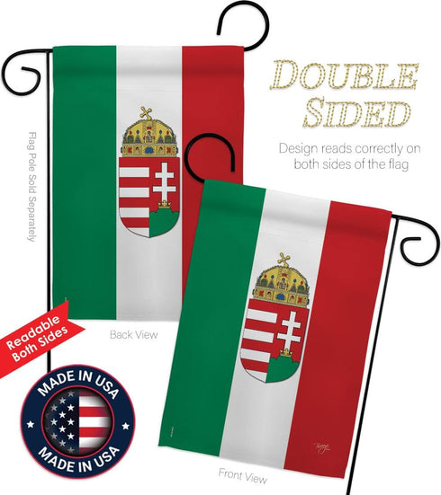 Breeze Decor Hungary Garden Flag Regional Nation International World Country Particular Area House Decoration Banner Small Yard Gift Double-Sided,...