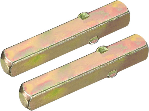 uxcell 2Pcs Door Knob Spindle, Spare Door Handle Spindle Bar, 50mm Long Door Spindle Replacement Door Handle Parts for 14mm Thick Doors, Gold...
