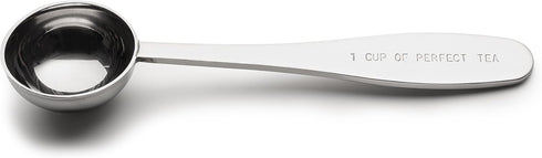 Loose Leaf Tea Spoon Measure | One Cup of Perfect Tea | Stainless Steel Scoop | Premium High Polish Finish...