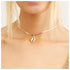 Vintage Puka Shell Choker Necklace Gold Cowrie Shell Pendant Necklace Chain Punk Snake Chain Necklace Summer Cowrie Shell Necklace for Women...