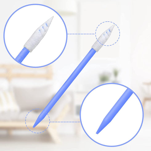 Wellgler's 200pcs Foam Cleaning Swabs, Multi-Purpose Cleanroom Foam Tip, Cleaning Swab Kitip,Lab Swabs....