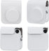 PU Leather Camera Case Compatible with Instax Mini 12 Instant Camera with Adjustable Strap and Pocket (White)...