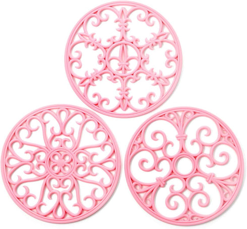 Silicone Trivet Mat - Non-Slip & Heat Resistant Kitchen Hot Pads for Countertops & Table - Kitchen Trivets for Hot Dishes & Cookware - Hot Pot Hol...