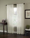 Curtainworks 1Q804003OY Soho Voile Sheer Curtain Panel, 59 by 132", Oyster...