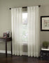 Curtainworks 1Q804003OY Soho Voile Sheer Curtain Panel, 59 by 132", Oyster...