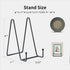 3 Pack 8 Inch Plate Stands for Display, Plate Holder Display Stand, Picture Frame Stand Black Metal Frame Holder Stands for Book,Small Easel,Decor...