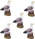5Pcs Sea Bird Seagull Stand Stump Miniature Fairy Garden Home Houses Decoration Craft Micro Landscaping Decor DIY Accessories, Outdoor Statues, Ga...
