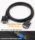 DTech 10ft DB9 to DB9 RS232 Serial Cable Male to Male Simple Null Modem Cord Cross TX RX line 2 Pin Crossed Without Handshake for Computer Data Co...