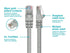 Monoprice 7FT 24AWG Cat6 550MHz UTP Ethernet Bare Copper Network Cable - Gray...