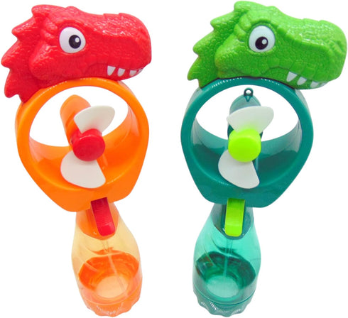 Dinosaur Misting Spray Bottle Fan Kids Personal Cooling Mist Portable Handheld Humidifier Powered Tyranasaurus T-Rex Fans with Mist for Boys or Gi...