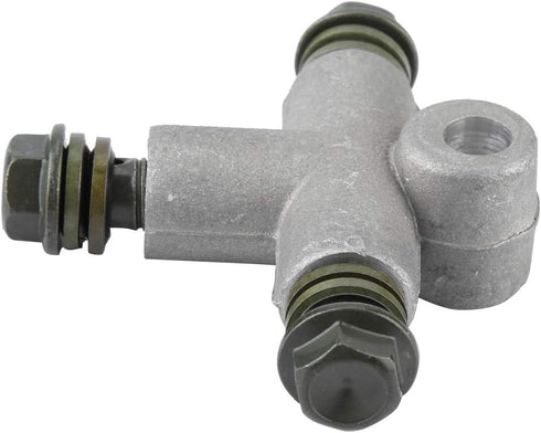 Qiilu ATV 10mm Hydraulic 3 Way Brake Oil Hose Adaptor Pipe Coupling Tee for Motorcycle Motorbike...