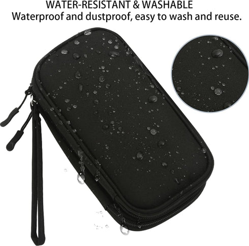 Electronics Organizer Travel Bag, Small Cable Organizer Case Waterproof Accessories Pouch, Travel Electronic Carrying Case for Cord, Charger, Phon...