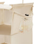 MAX Houser 5 Shelf Hanging Closet Organizer, Space Saver, Cloth Hanging Shelves with 4 Side Pockets, Foldable, Beige...