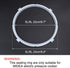 uxcell Silicone Gasket Sealing Ring for Electric Cookers, Sealing Ring Inner Diameter - 8.7 Inch, Fits 5/6 QT Models, Set of 2...