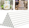 White Plastic Cake Dowel Rods for Tiered Cake Construction and Stacking Supporting Cake Round Dowels Straws with 0.4 Inch Diameter (9.5 Inch Lengt...