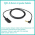 3.5mm Headset Adapter Cable Compatible with Plantronics QD for Android Cell Phone Smartphone Tablet Mac Laptop & Other Smart Devices with Single 3...