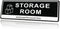 Door Sign,RAMIEYOO Acrylic Authorized Personnel Only Signs for Door,Black and White - 9"x 3" (Storage Room)...