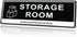Door Sign,RAMIEYOO Acrylic Authorized Personnel Only Signs for Door,Black and White - 9"x 3" (Storage Room)...