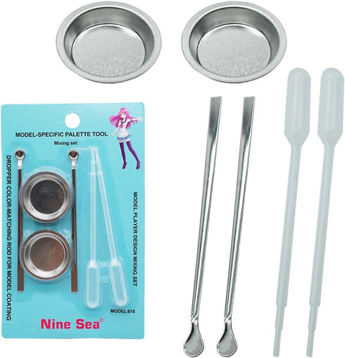 Paint Tray Paint Stirrer Dropper Suit Hobby Paint Airbrush Painting...