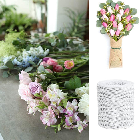 656 Feet Floral Wire,2mm Floral Bind Wire Wrap Twine,Paper Covered Wire Rustic Vine Wire for Floral Arrangements, Flower Crowns, Grapevine Wreath ...