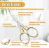 2PCS Folding Scissors, Portable Travel Scissors, Gift for Men Glasses Shaped Mini Shear Telescopic Cutter, Anti Rust Stainless Steel Scissors for ...