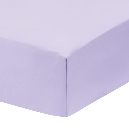 Everyday Kids Fitted Crib Sheet, 100% Soft Breathable Microfiber Baby Sheet, Fits Standard Size Crib Mattress 28in x 52in, Purple Nursery Sheet...