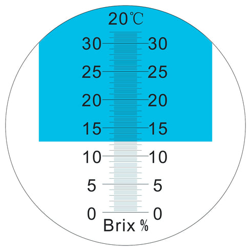 Brix Meter Refractometer 0~32%, Handheld Brix Refractometer Sugar Content Test, High Accurate Brix Measurement Tool with ATC for Fruit Beverages &...