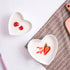 BigNoseDeer Super Cute heart shape Ceramic Sauce Dish,Mini Side Seasoning Dish,Condiment Dishes/Sushi Soy Dipping Bowl,Snack Serving Dishes,Love P...